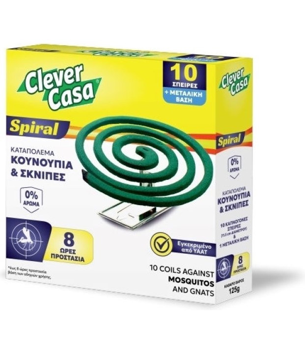 ΦΙΔΑΚΙ ΕΝΤΟΜΟΑΠΩΘΗΤΙΚΟ spiral 10τ Clever Casa ΦΙΔΑΚΙ ΕΝΤΟΜΟΑΠΩΘΗΤΙΚΟ spiral 10τ Clever Casa