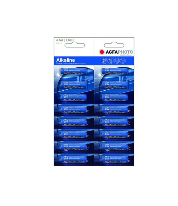 ΜΠΑΤΑΡΙΕΣ AGFA ΑΑA ΑΛΚΑΛΙΚΕΣ 16τεμ. ΓΡΑΒΑΤΑ